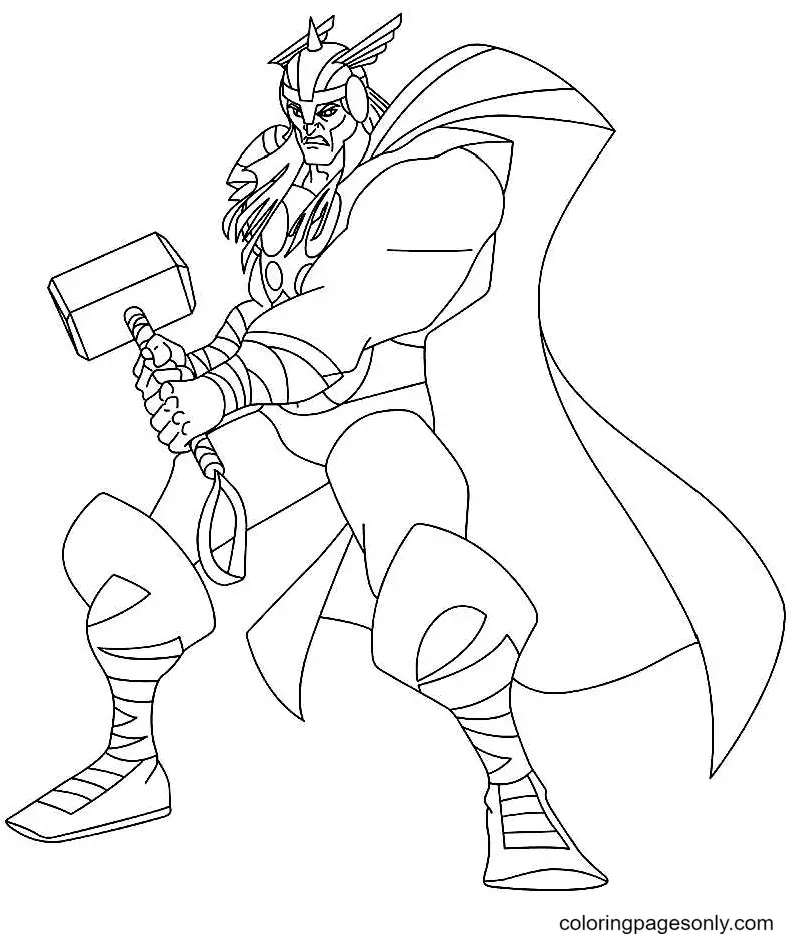 Thor Coloring Pages