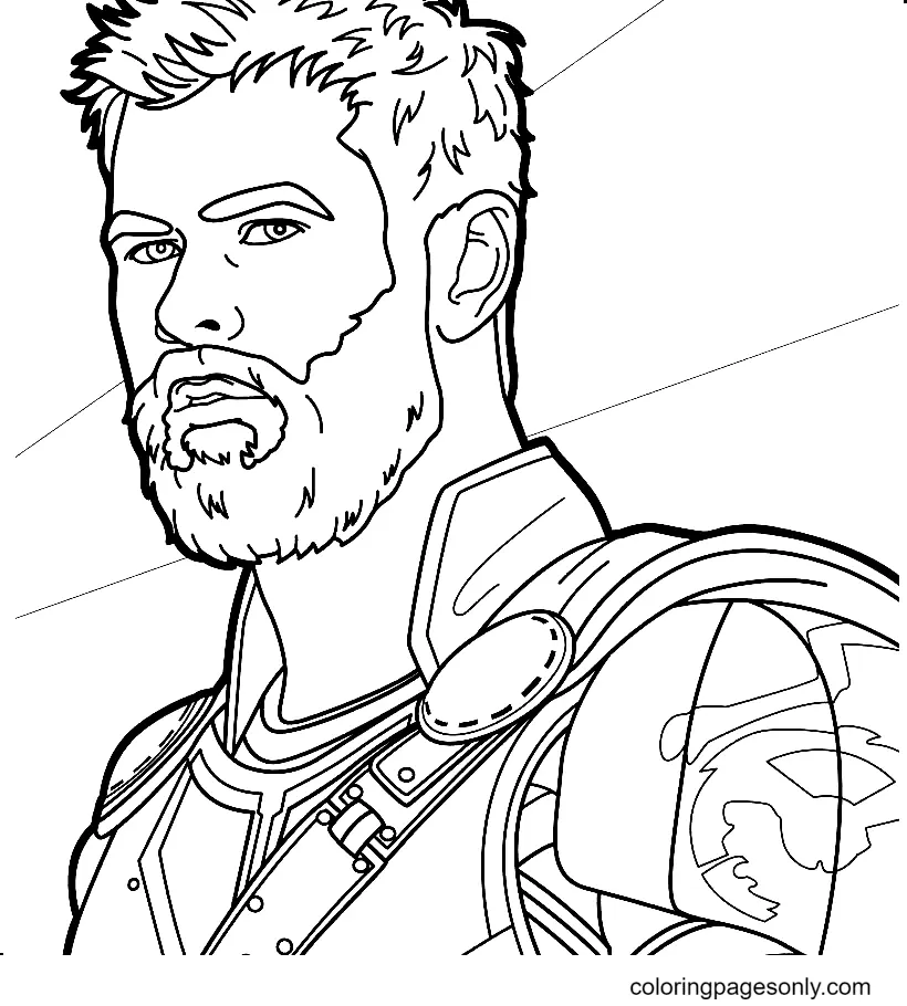 Thor Para Colorear 5