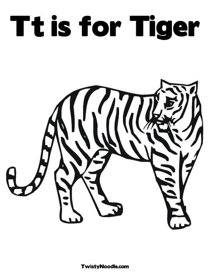 Tiger Coloring Pages 101