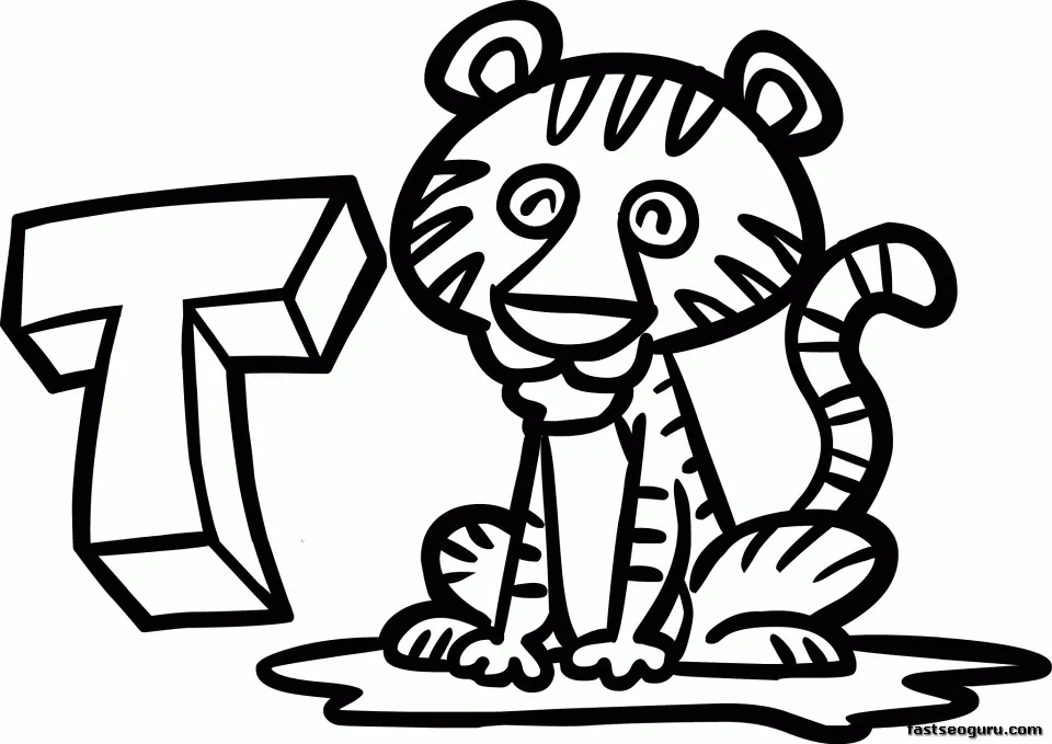 Tiger Coloring Pages 133