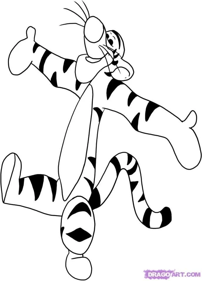 Desenhos de Tigre Para Colorir 164