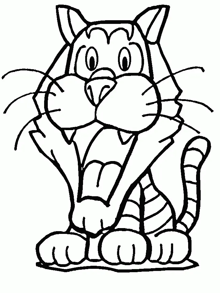 Tiger Coloring Pages 18