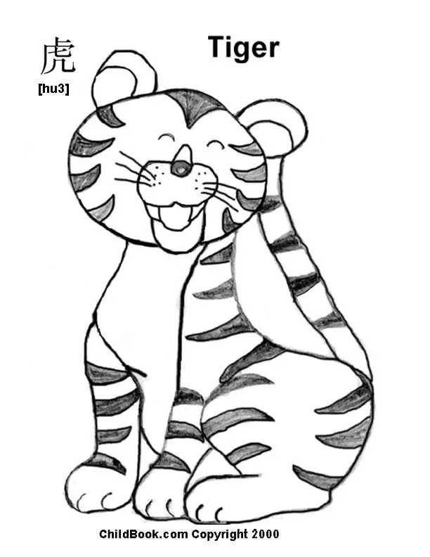 Tiger Coloring Pages 38