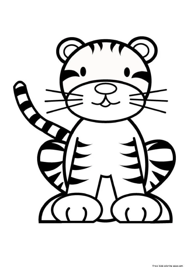 Tiger Coloring Pages 60