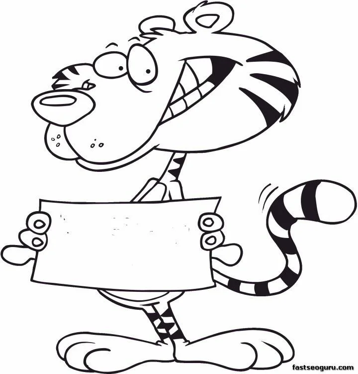 Tiger Coloring Pages 86