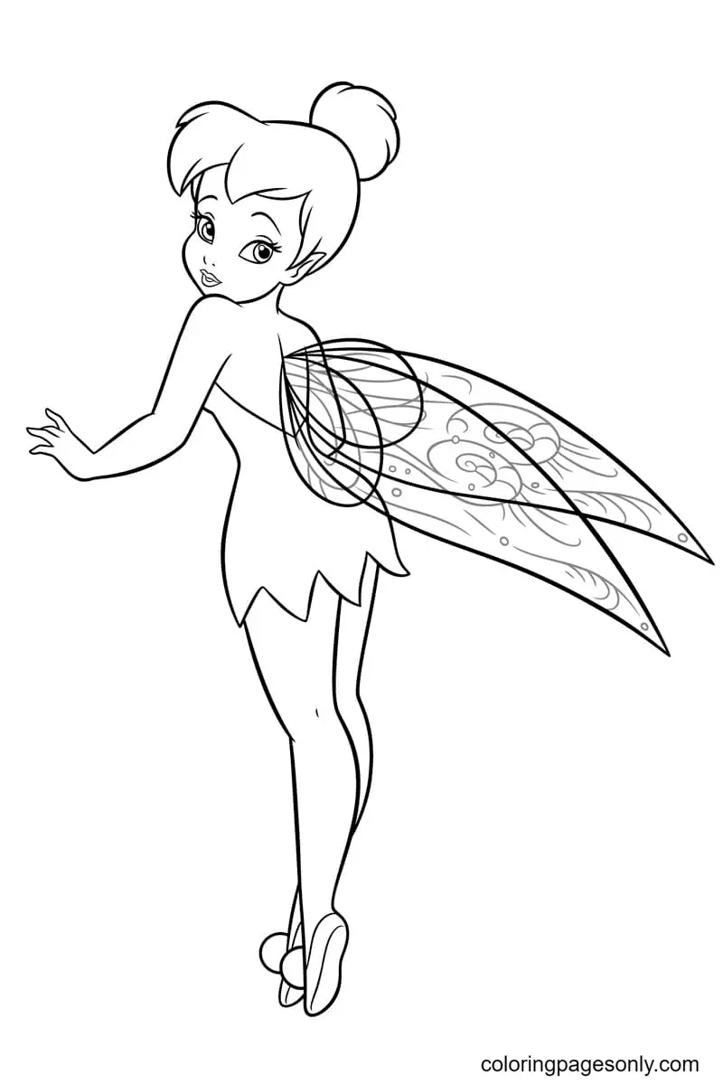 Desenhos de Tinkerbell Para Colorir 2