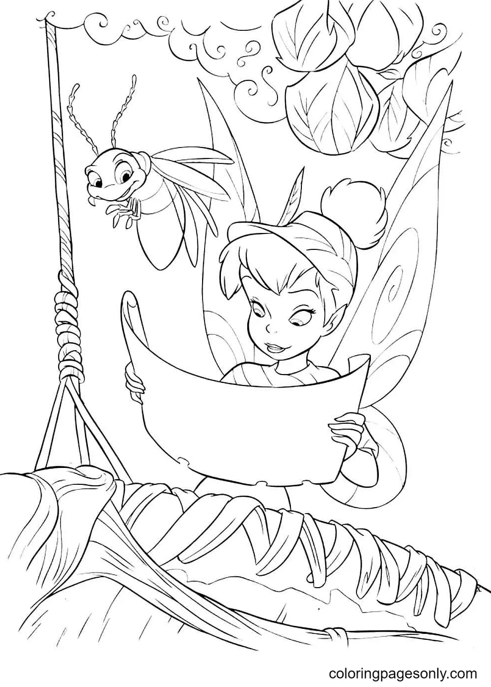 Desenhos de Tinkerbell Para Colorir 33