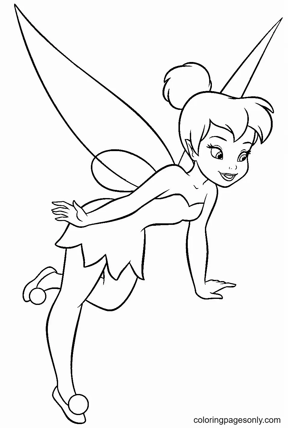 Desenhos de Tinkerbell Para Colorir 4