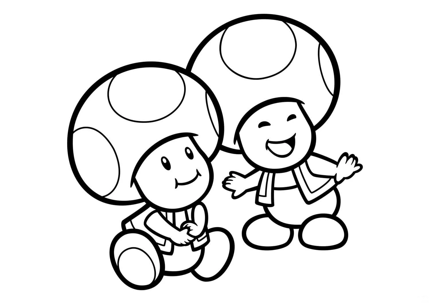 Toad Mario Coloring Pages 21
