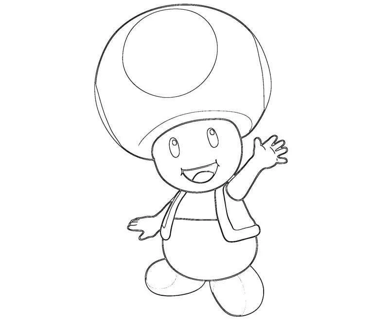 Toad Mario Coloring Pages 45
