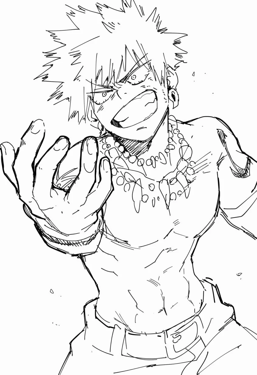 Todoroki Coloring Pages 22