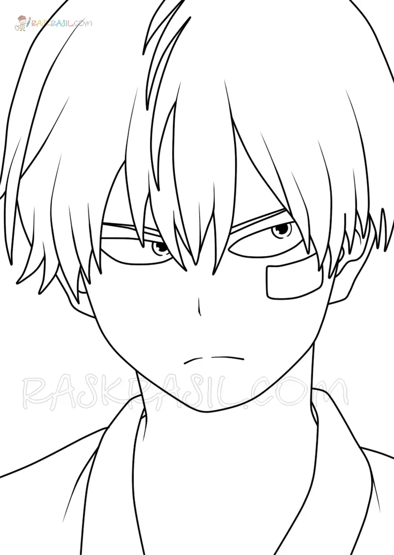 Todoroki Coloring Pages 28