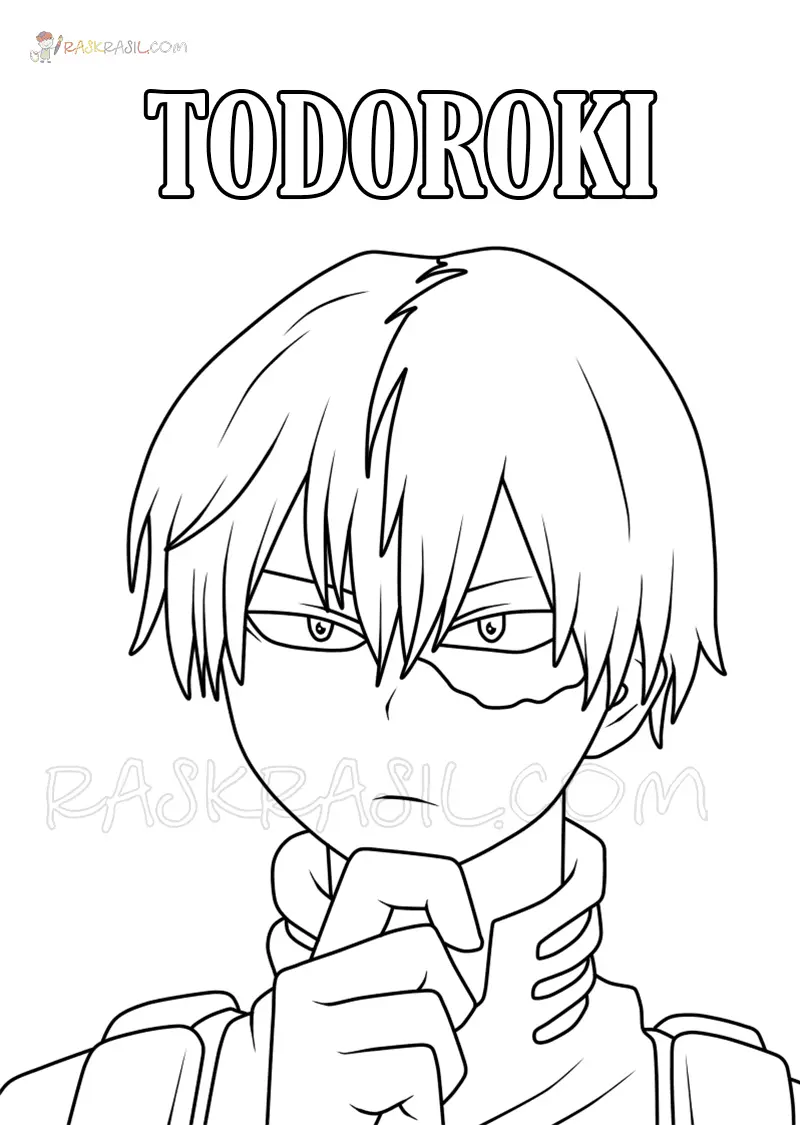 Todoroki Coloring Pages 29