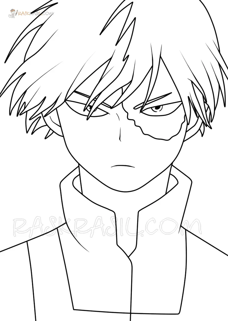 Todoroki Coloring Pages 30