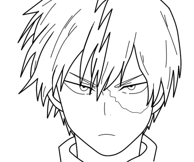 Todoroki Coloring Pages 31