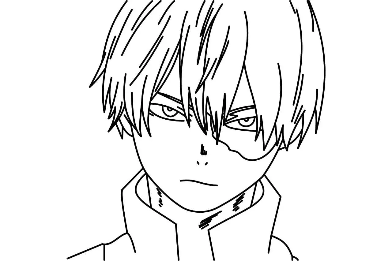 Todoroki Coloring Pages 32