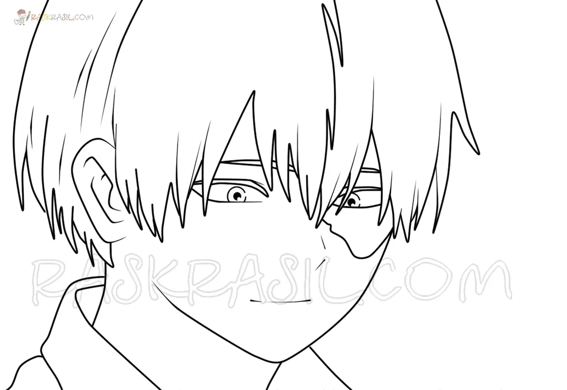 Todoroki Coloring Pages 33