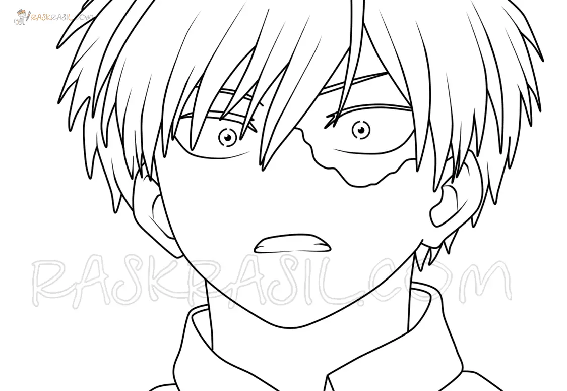 Todoroki Coloring Pages 36