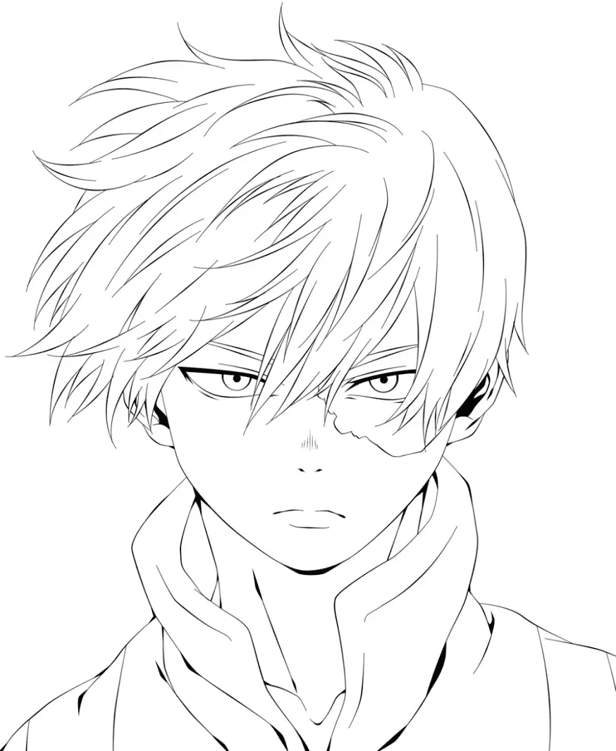 Todoroki Coloring Pages 37