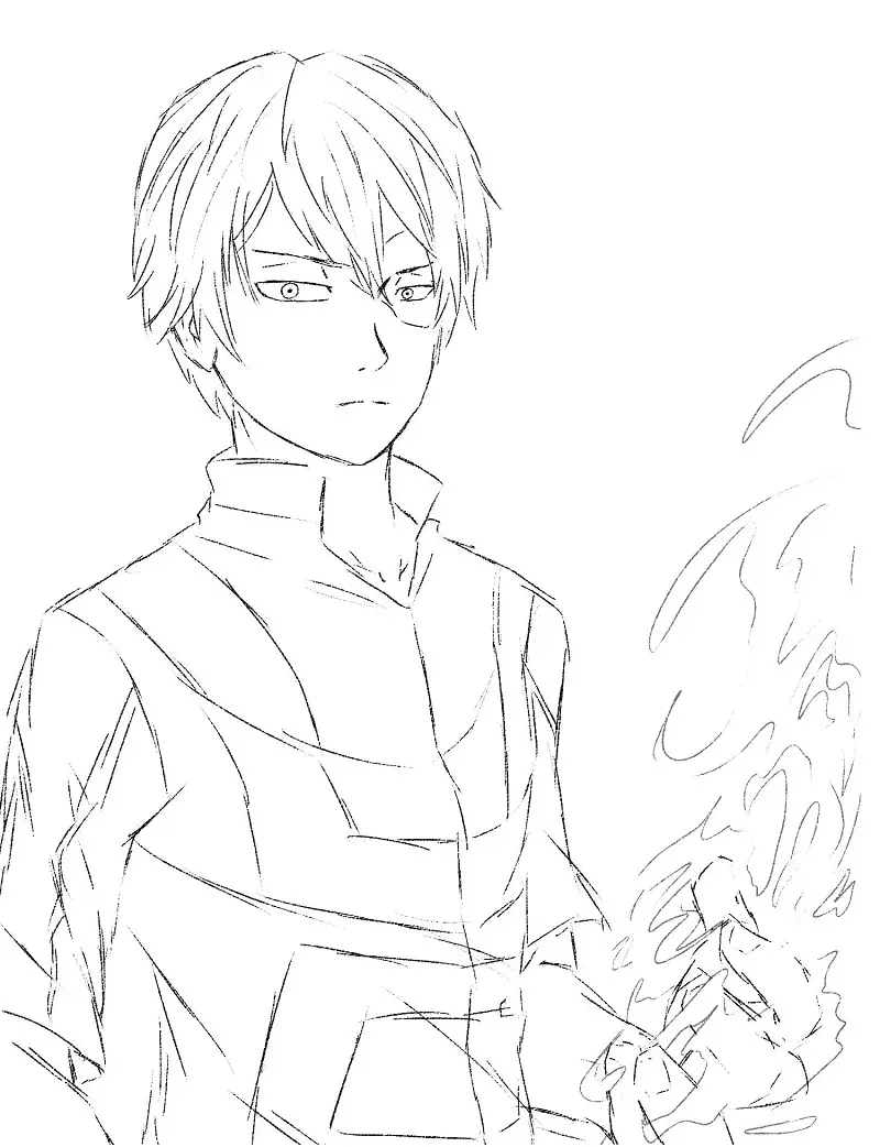 Todoroki Coloring Pages 46