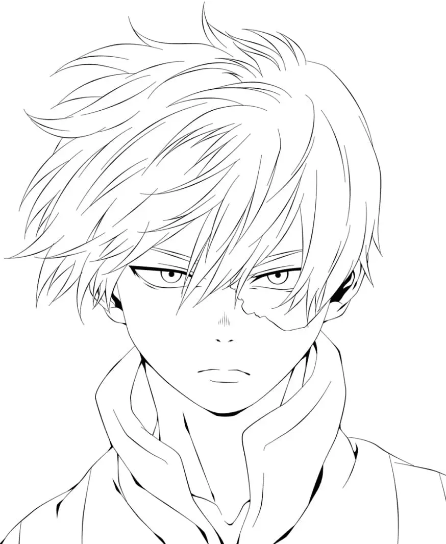 Todoroki Coloring Pages 48