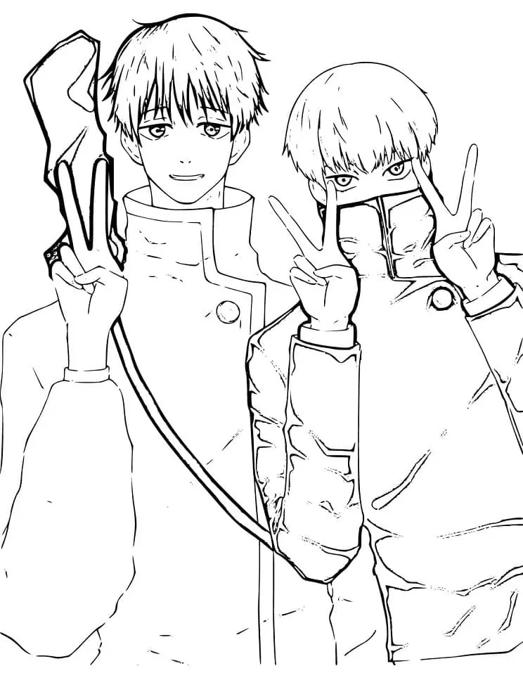 Toge Inumaki Coloring Pages 12
