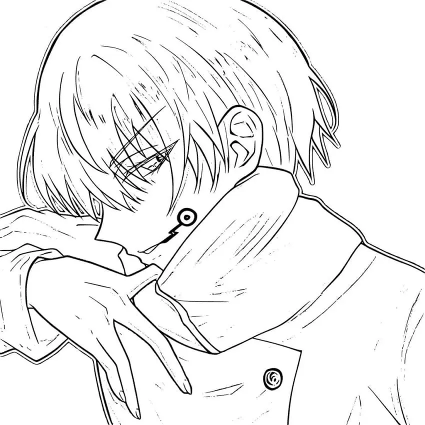 Toge Inumaki Coloring Pages 13