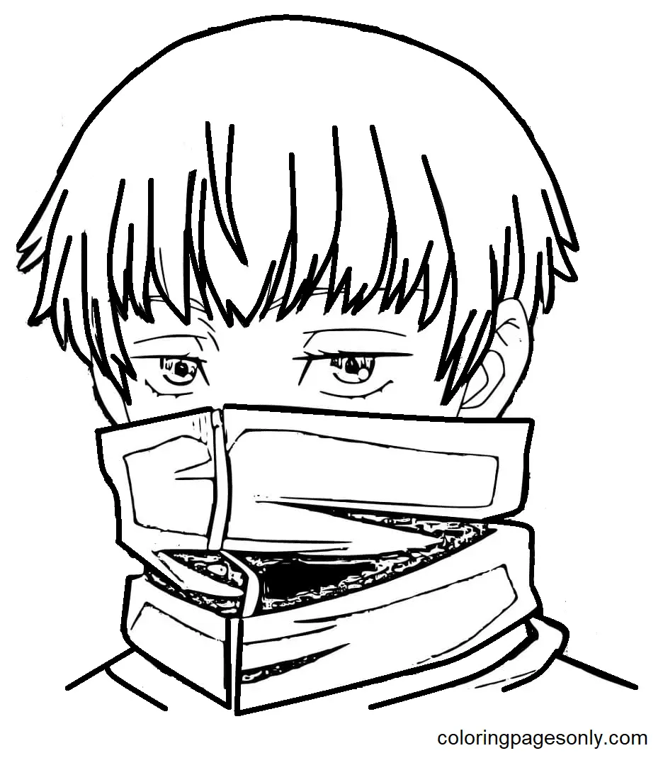 Toge Inumaki Coloring Pages 20