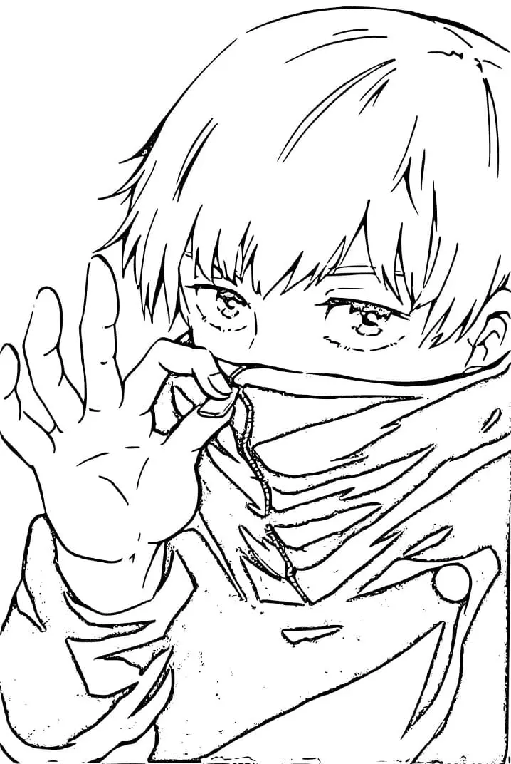 Toge Inumaki Coloring Pages 5