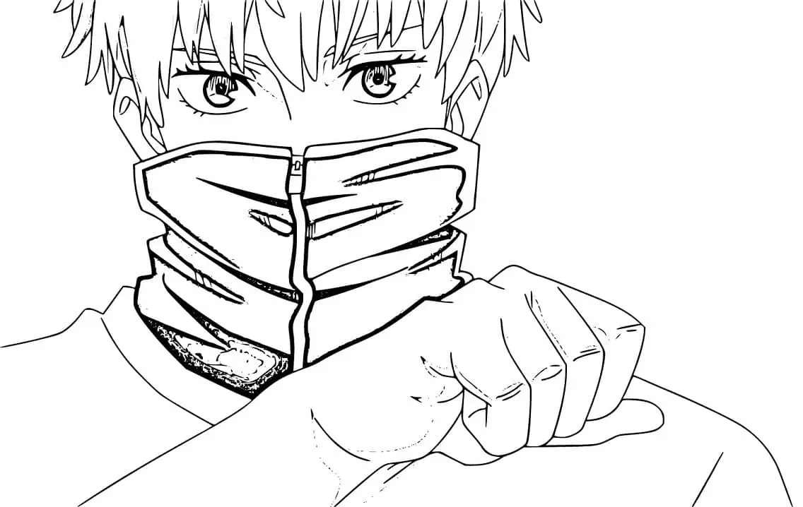 Toge Inumaki Coloring Pages 8