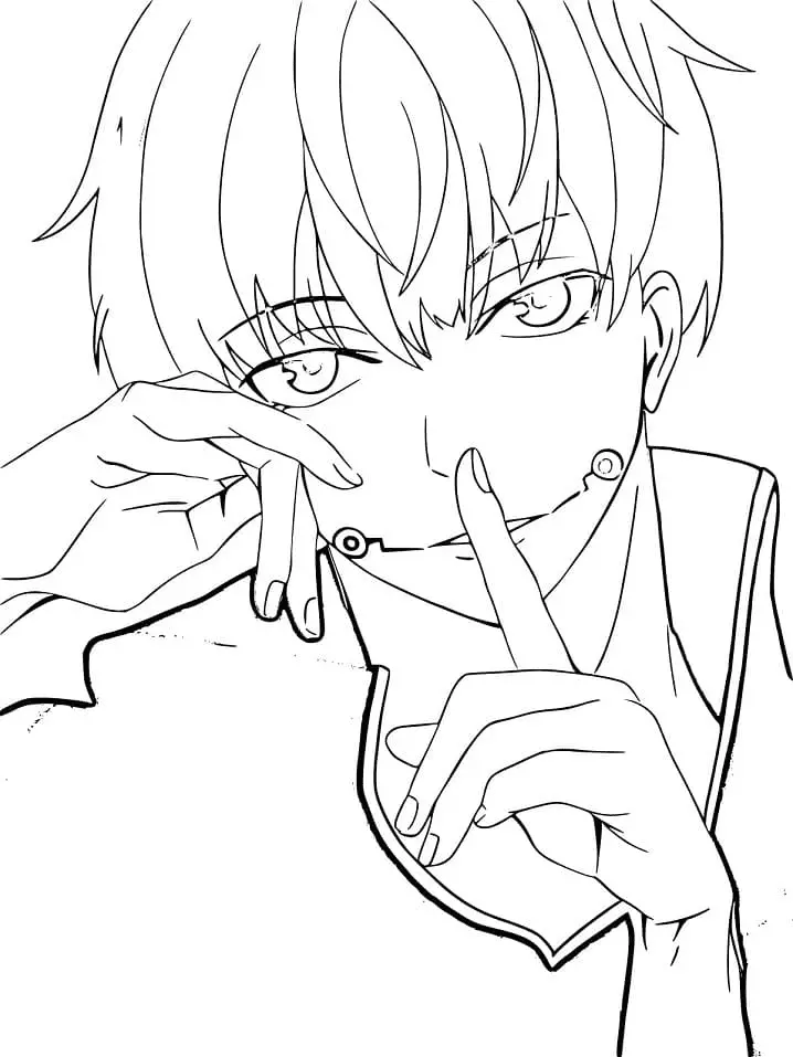 Toge Inumaki Coloring Pages 9