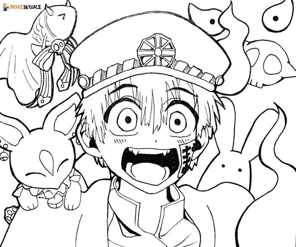 Toilet Bound Hanako Kun Coloring Pages 23