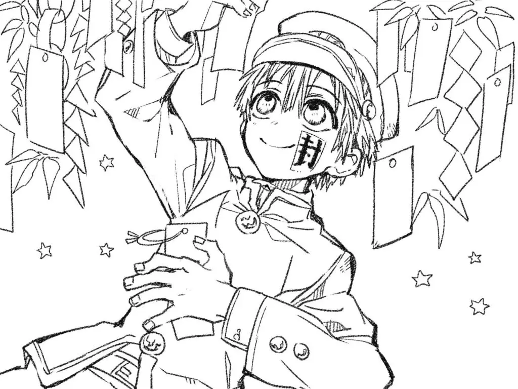 Toilet Bound Hanako Kun Coloring Pages 5