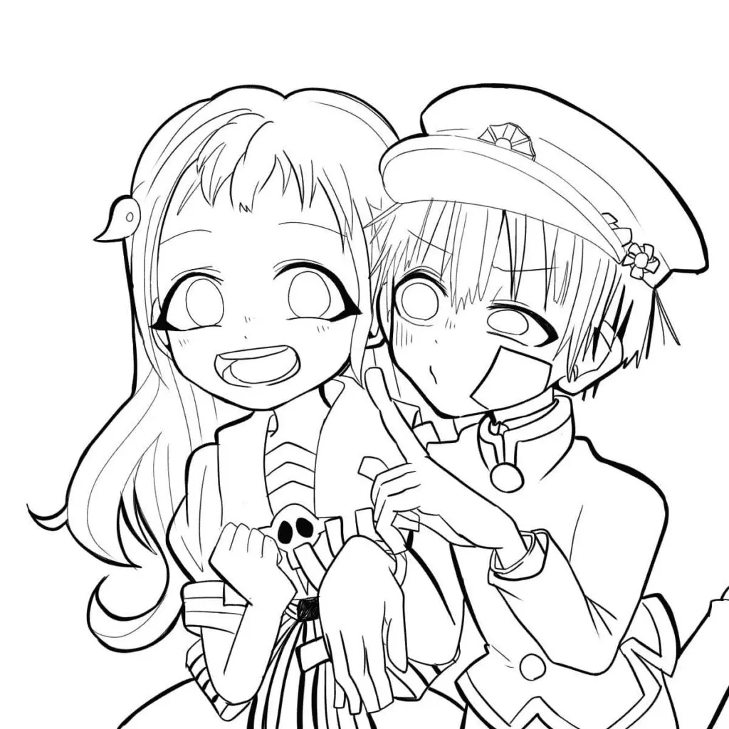 Toilet Bound Hanako Kun Coloring Pages 8