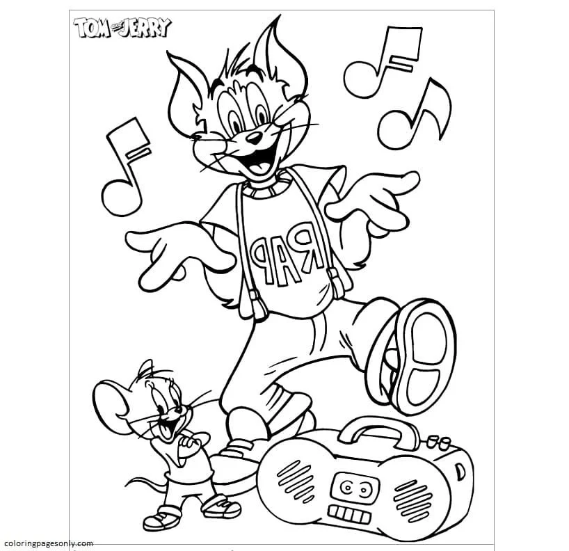 Tom Y Jerry Para Colorear 17