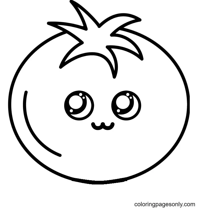 Tomaten Ausmalbilder 1
