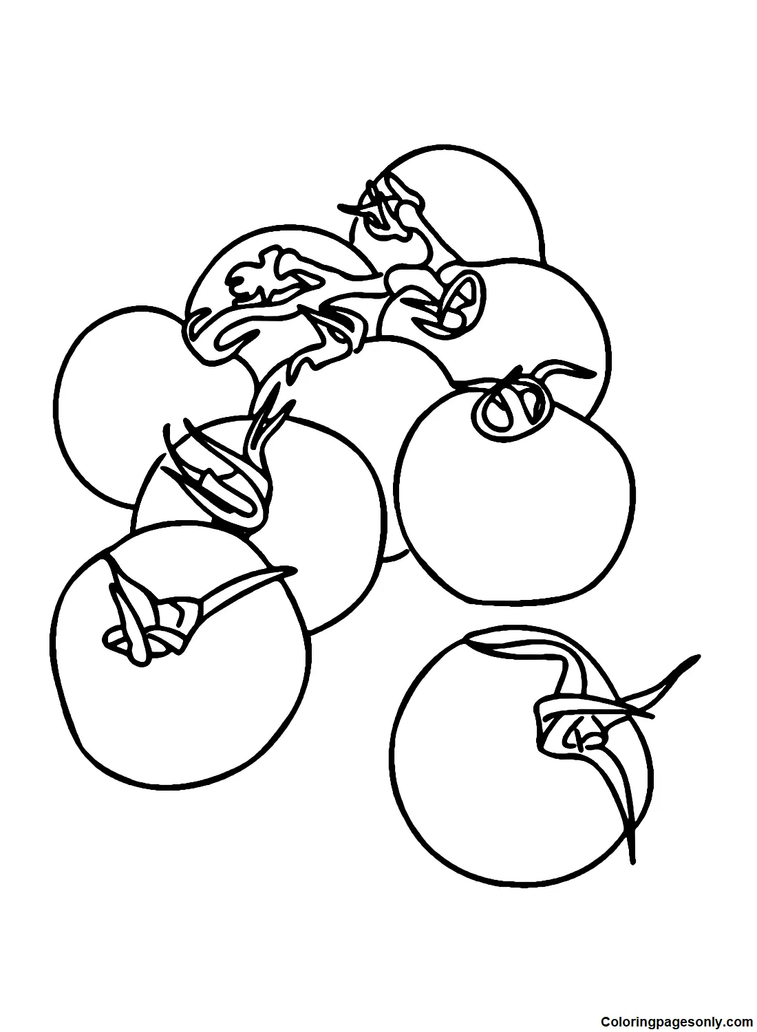 Tomato Coloring Pages 13
