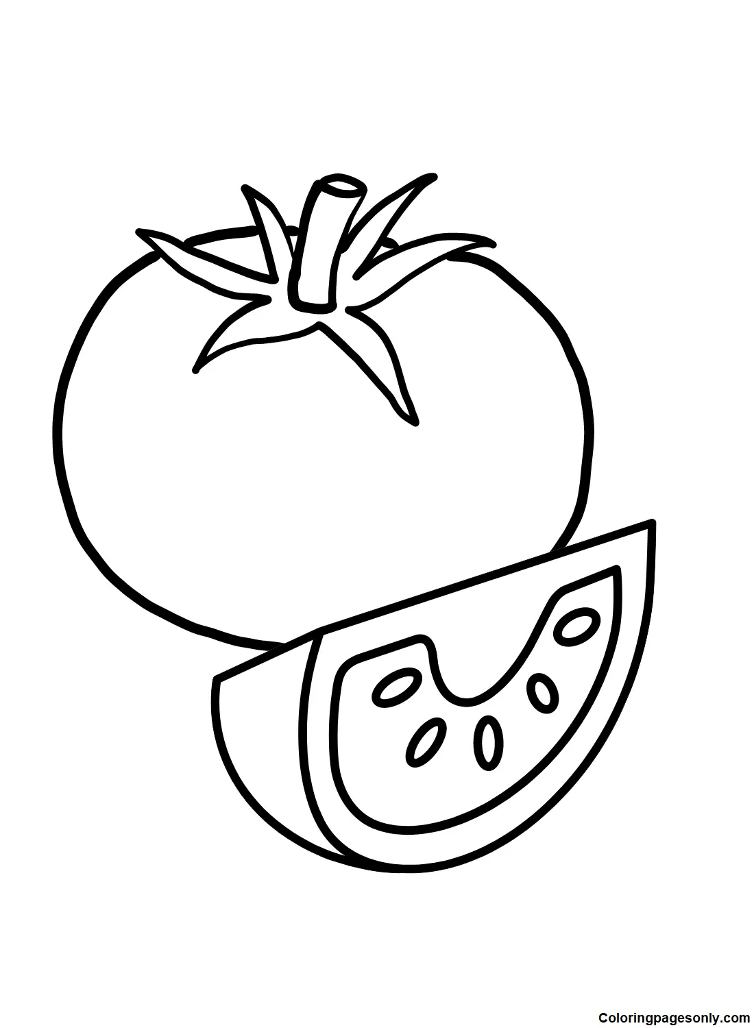 Tomato Coloring Pages 18