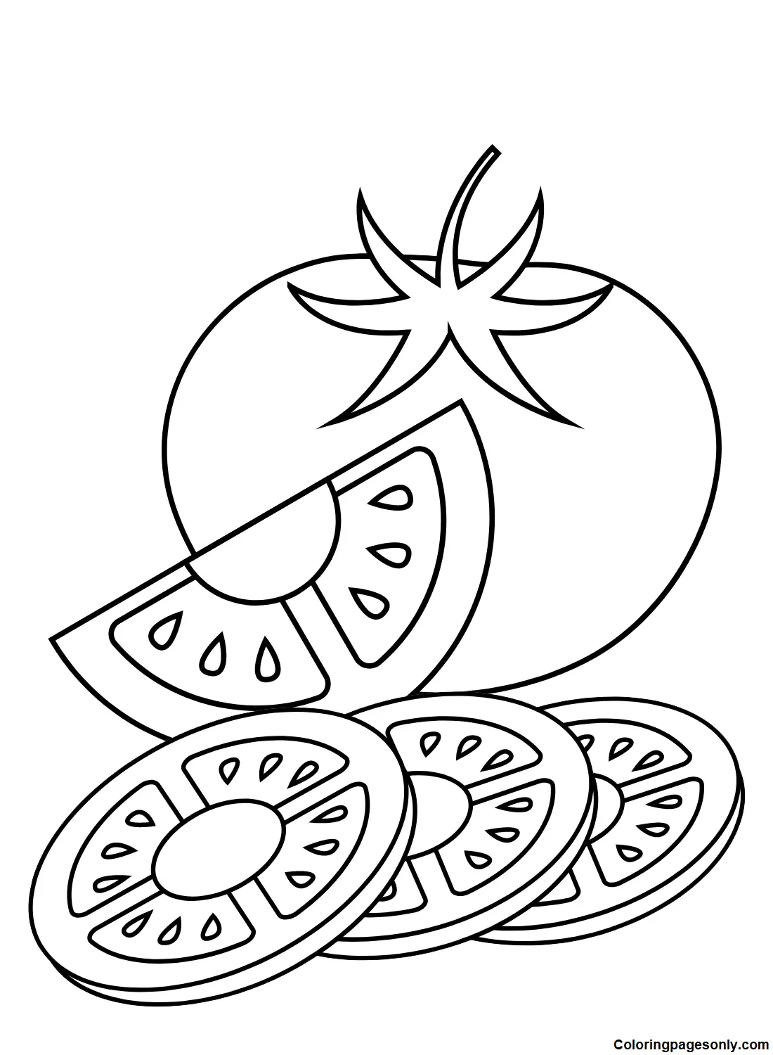 Tomato Coloring Pages 21