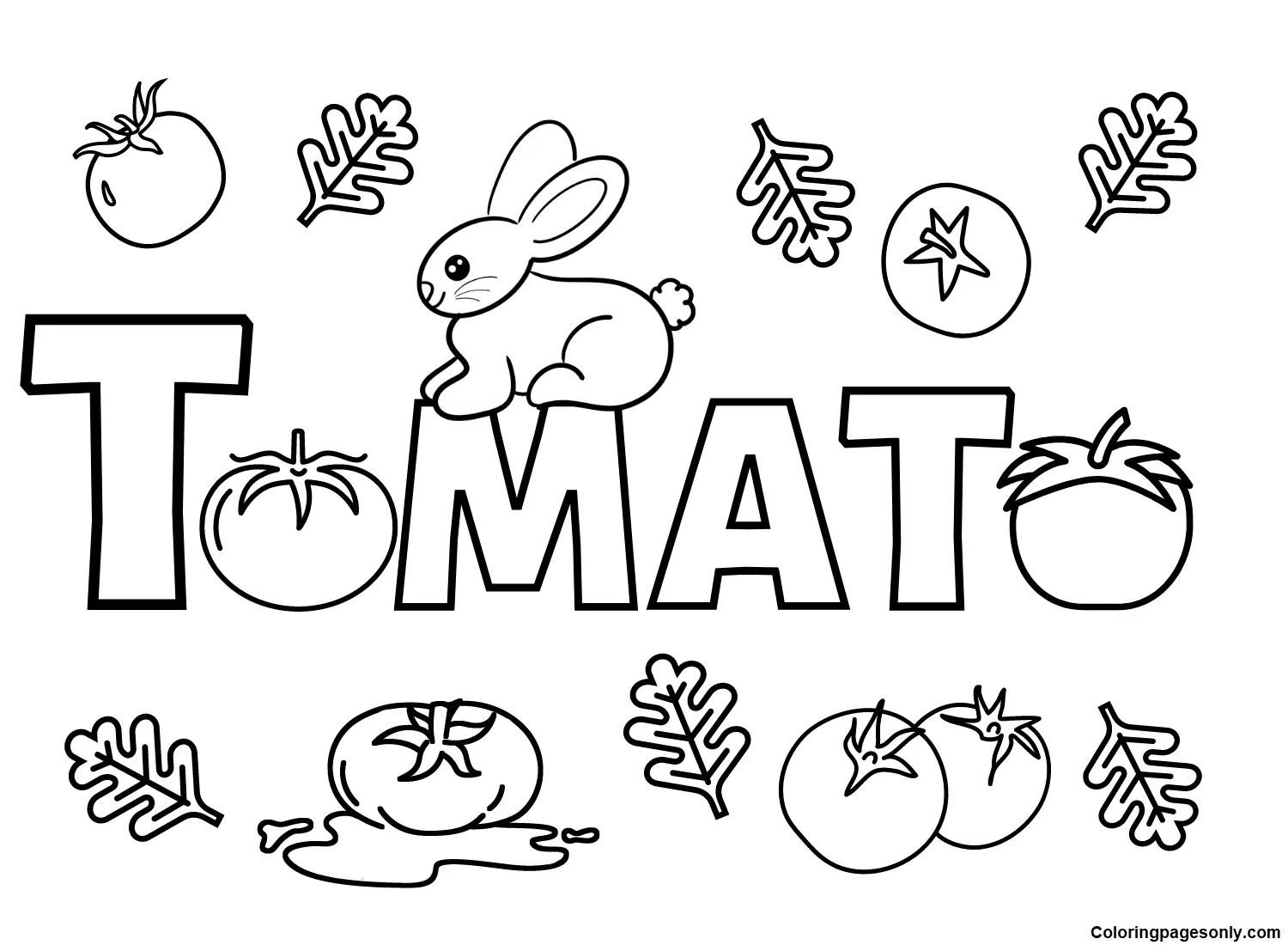 Tomato Coloring Pages 23