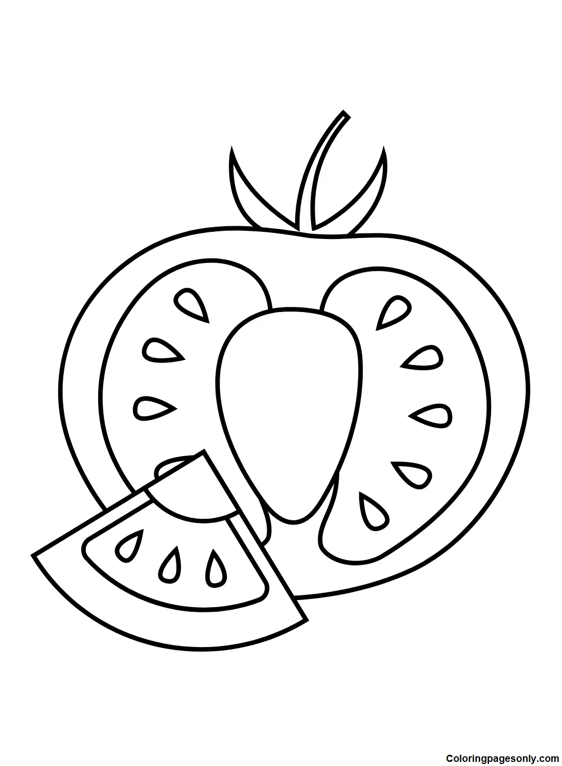 Tomato Coloring Pages 24