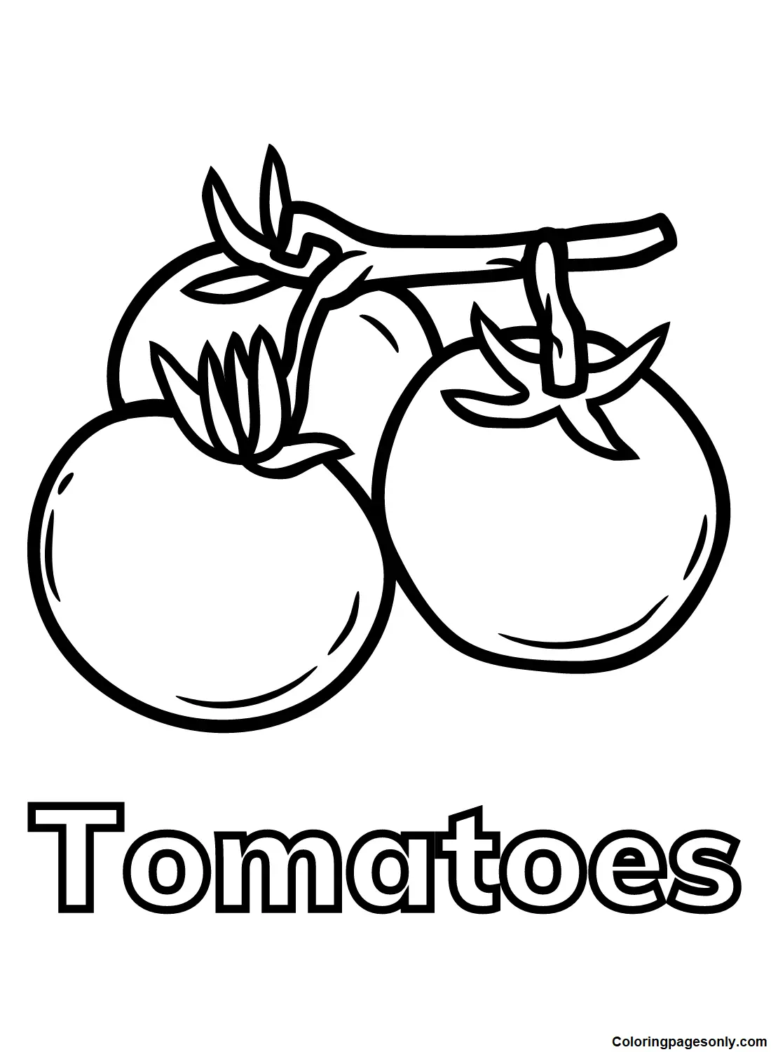 Tomate Para Colorear 31