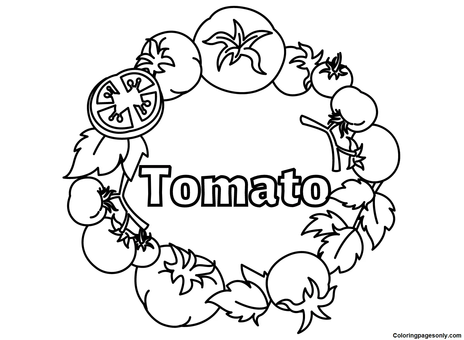Tomato Coloring Pages 32