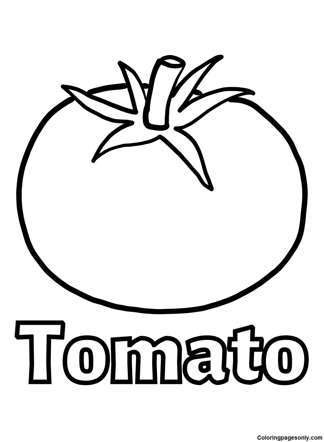 Tomato Coloring Pages 6