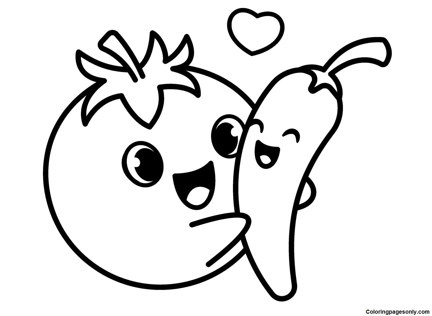 Tomate Para Colorear 7