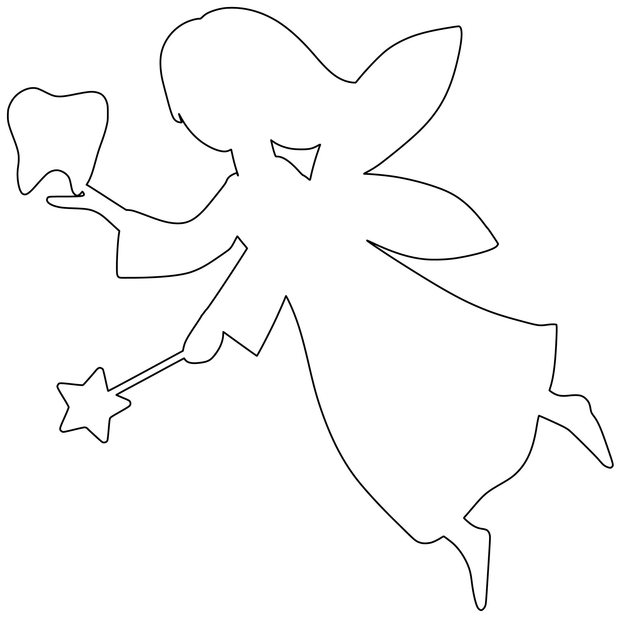 Tooth Fairy Coloring Pages