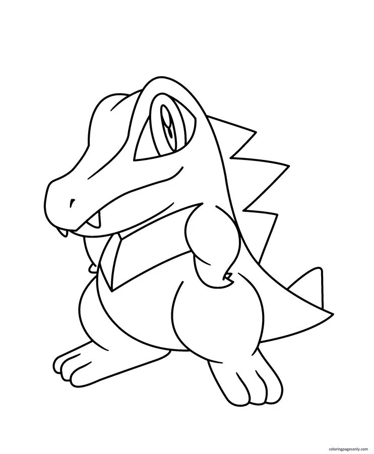 Totodile Ausmalbilder 23