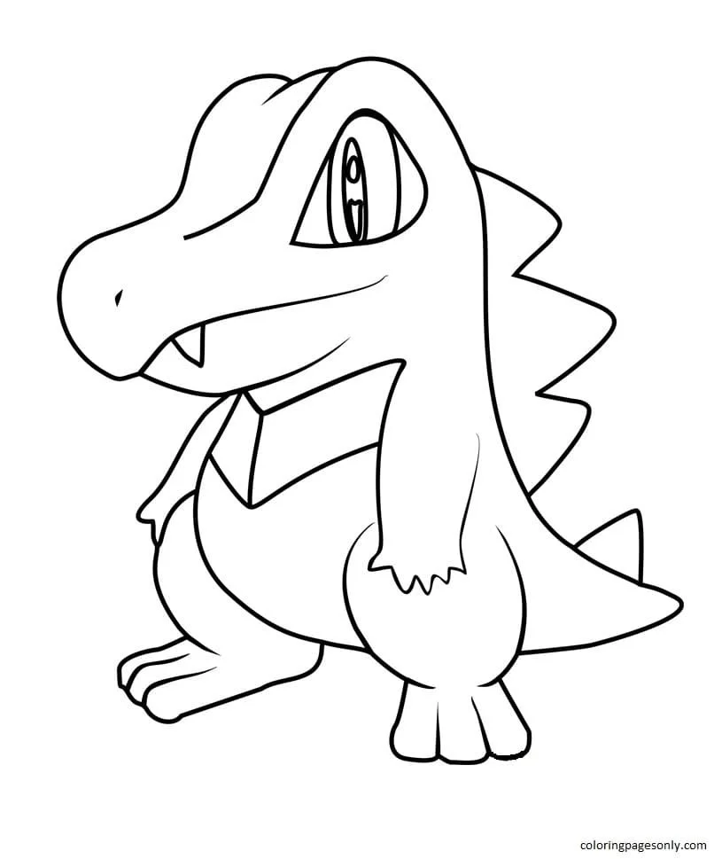 Totodile Ausmalbilder 4