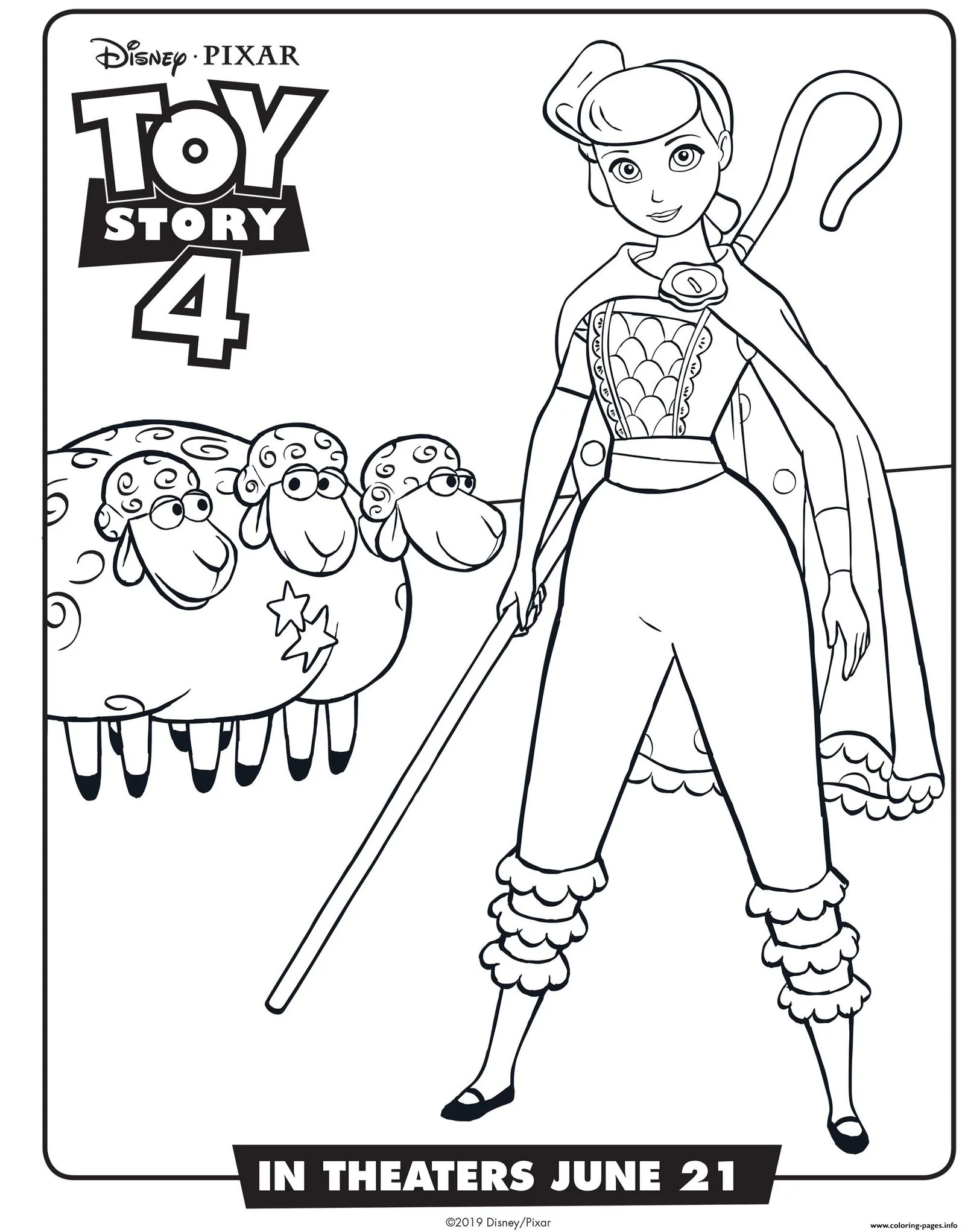 Toy Story 4 Coloring Pages 11