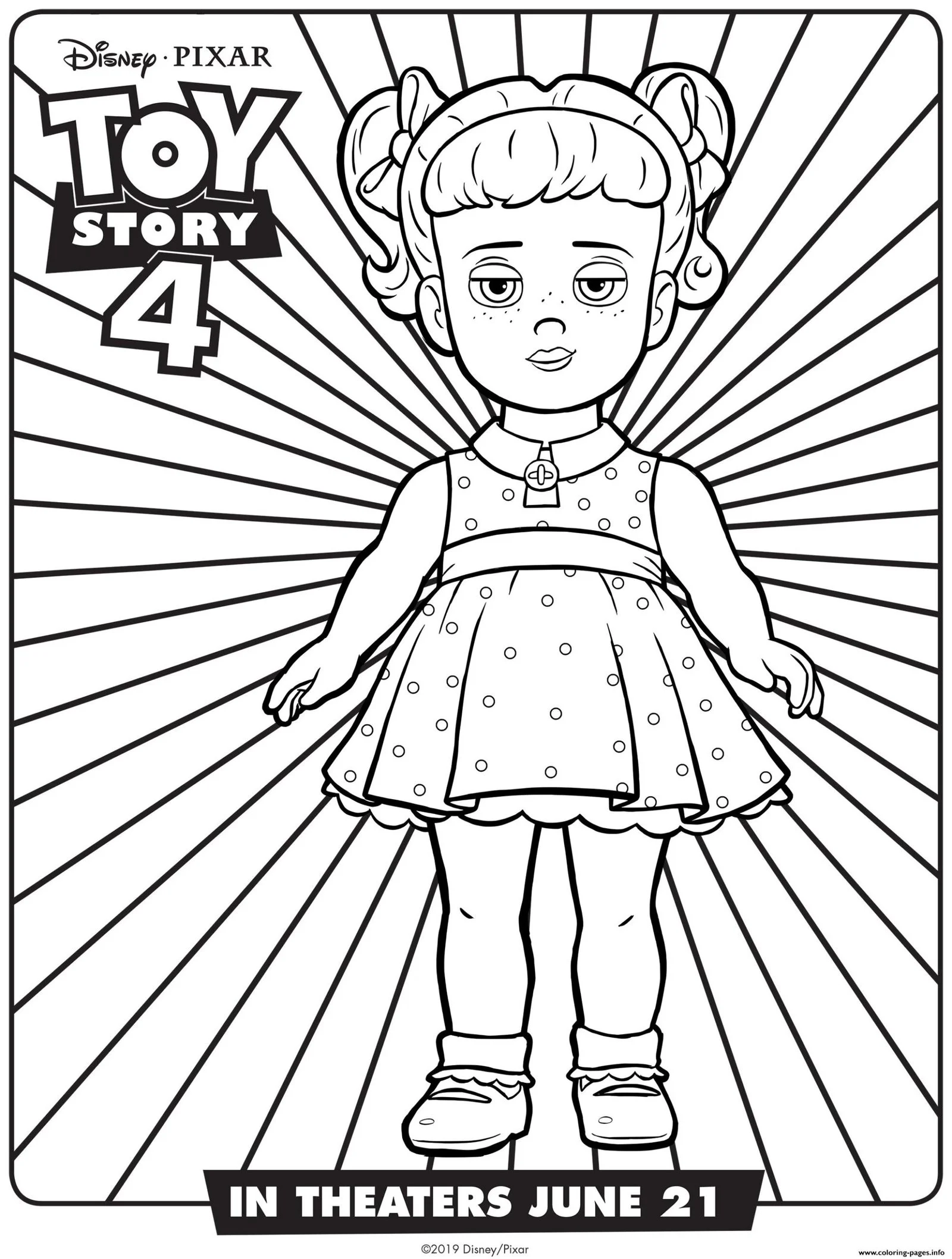 Toy Story 4 Coloring Pages 15